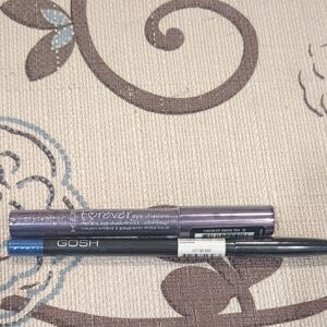 Set Of Gosh Metallic Purple Eye Shadow Liner And Blue Liner